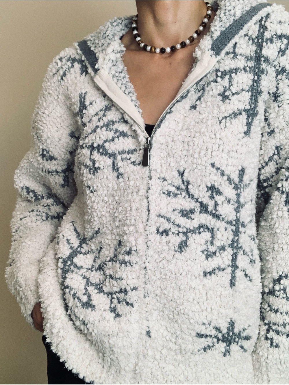 Brand New Christian Siriano zipper hoodie jacket - Picture 4 of 6